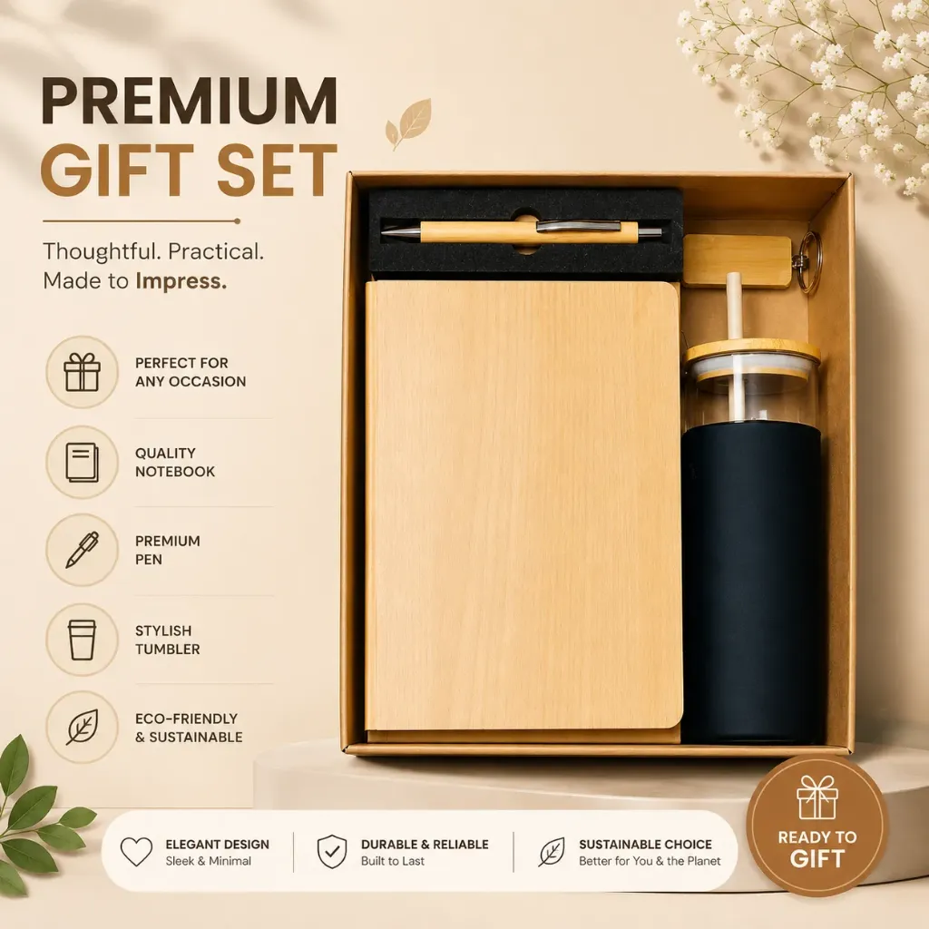 Premium Bamboo Gift Set